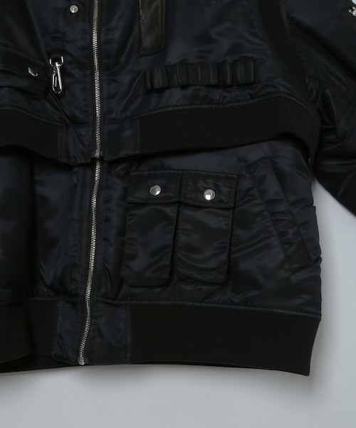 ADAM ET ROPE'（アダムエロペ）の「MENS【TTT_MSW】MA-1 IN MA-1（MA-1・メンズ・ブラック・L/M）」の7枚目の写真