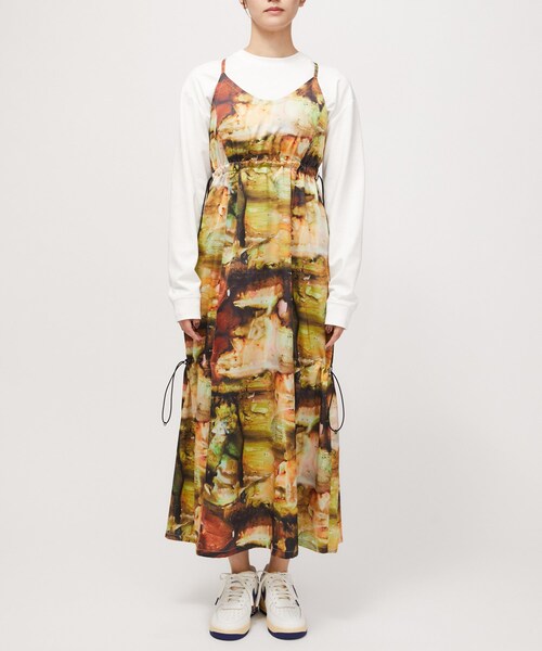 NERGY(ナージー)の「【Rico Ikeda×NERGY】2WAYドロストワンピース(ワンピース・レディース・イエロー/シルバー・F)」の6枚目の写真