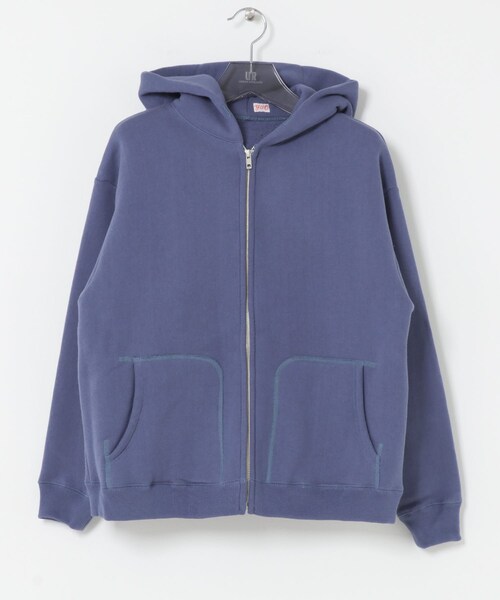 URBAN RESEARCH（アーバンリサーチ）の「YOUNG&OLSEN　GOOD OLD SWEAT ZIP PARKA（パーカー・メンズ・VTG ORANGE/VTG BLUE・4/5）」の7枚目の写真
