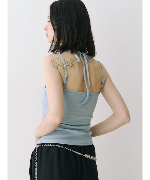 jouetie（ジュエティ）の「レイヤードキャミソール（キャミソール・レディース・オフホワイト/ブラック/レッド/ピンク/ブルー・M）」の9枚目の写真