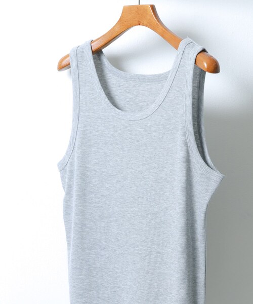 ITEMS URBANRESEARCH(アイテムズ アーバンリサーチ)の「接触冷感リブタンクトップ(タンクトップ・メンズ・D.GRAY/BLACK/GRAY/WHITE・M/L)」の21枚目の写真