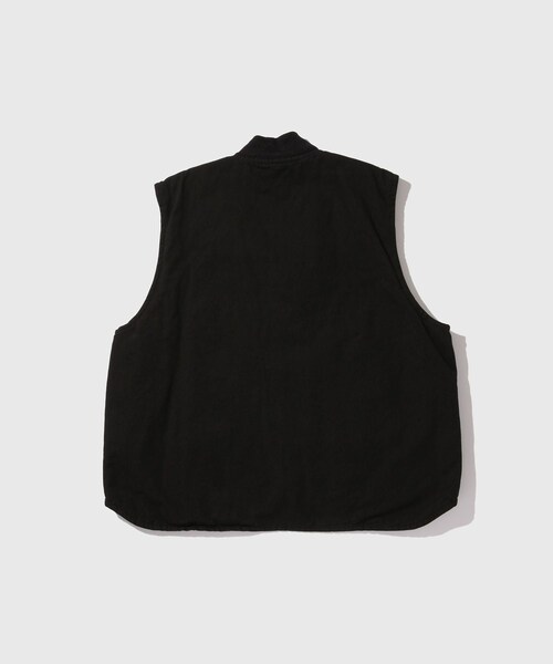 ADAM ET ROPE'（アダムエロペ）の「【NOMA RHYTHM TEXTILE/ノーマリズム テキスタイル】Reversible Work Vest（ベスト・メンズ・ブラック・3）」の12枚目の写真