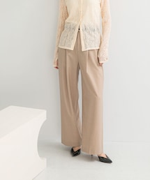 URBAN RESEARCH ROSSO WOMEN | ウール混防シワハイウエストワイドスラックス(その他パンツ)