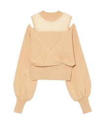 LAGUNAMOON | オフショルレイヤードニットプルオーバー(ニット/セーター)