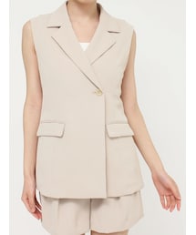 MERCURYDUO | 【セットアップ着用可】ベルテッドジレ(ベスト)