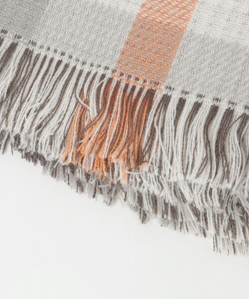 KBF（ケイビーエフ）の「リバーシブルチェックストール（ストール/ショール・レディース・BROWN/MINT/GRAY・one）」の22枚目の写真