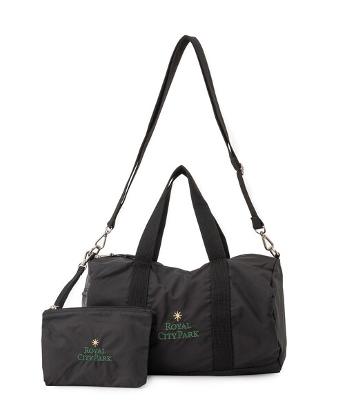 ADAM ET ROPE'(アダムエロペ)の「【ROYAL CITY PARK】ROLLING BOSTON BAG(ボストンバッグ・レディース・チャコール/ネイビー/レッド・F)」の2枚目の写真