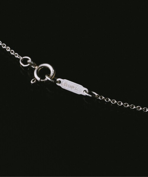 ADAM ET ROPE'(アダムエロペ)の「【VINTAGE JEWELRY】TIFFANY ハート リボン コンビ ネックレス 925 750(ネックレス・メンズ・シルバー・F)」の4枚目の写真