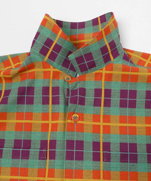 EKAL(エカル)の「White Mountaineering MADRAS CHECK OC SHIRTS(シャツ/ブラウス・メンズ・BLACK/ORANGE/PINK・2/3)」の17枚目の写真