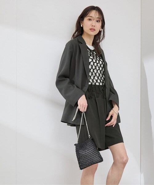 ROPE' PICNIC(ロペピクニック)の「かぎ針ビスチェ×タンクトップセット(ベスト・レディース・ブラック/キナリ・38)」の13枚目の写真