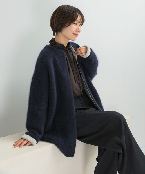 URBAN RESEARCH ROSSO（アーバンリサーチロッソ）の「『別注』ELENDEEK×ROSSO　CN RACCOON MIX WCD（カーディガン/ボレロ・レディース・D.MIX/L.MIX・1/2）」の16枚目の写真