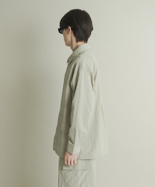 SENSE OF PLACE by URBAN RESEARCH（センスオブプレイスバイアーバンリサーチ）の「ユーティリティーロングスリーブシャツジャケット（テーラードジャケット・メンズ・BLACK/GREIGE/PURPLE・M/L）」の19枚目の写真