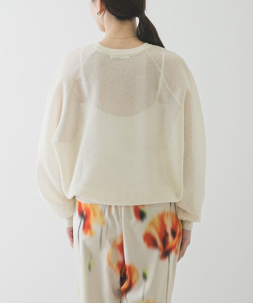 URBAN RESEARCH（アーバンリサーチ）の「リネン混スポンディッシュニット（ニット/セーター・レディース・IVORY/PINK/GRAY・Free）」の16枚目の写真