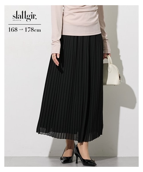 nissen（ニッセン）の「高身長 シフォンプリーツロングスカート