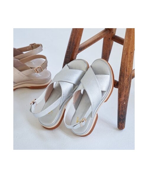 ing（イング）の「イング ing フットベットサンダル （サンダル・レディース・SV/GD/BL・S/22.5cm/M/23.5cm/L/24.5cm）」の7枚目の写真