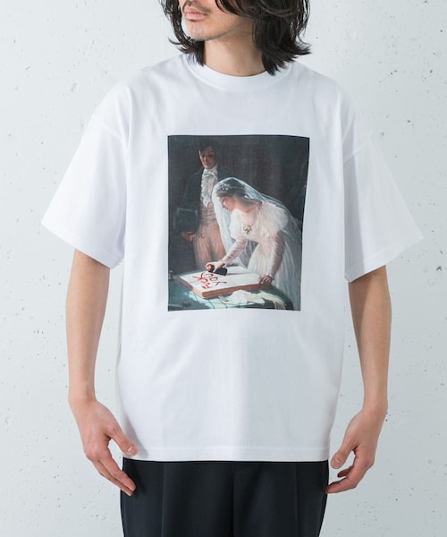 URBAN RESEARCH(アーバンリサーチ)の「THE WEDDING LADY T-SHIRTS(Tシャツ/カットソー・メンズ・WHITE/BLACK・M/L/XL/XXL)」の5枚目の写真