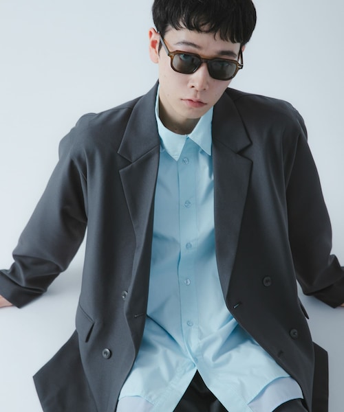 SENSE OF PLACE by URBAN RESEARCH（センスオブプレイスバイアーバンリサーチ）の「『撥水/防花粉』SKINProofダブルテーラードジャケット（テーラードジャケット・メンズ・BLACK/BROWN/BLUE GRAY・M/L）」の4枚目の写真