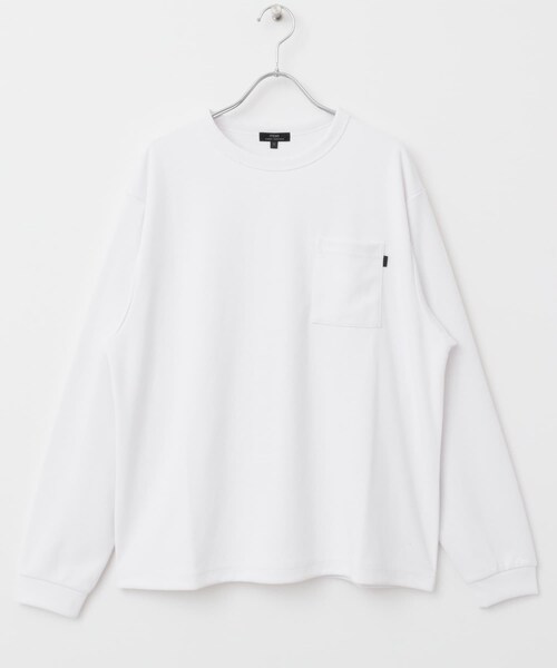 ITEMS URBANRESEARCH（アイテムズ アーバンリサーチ）の「『速乾/イージーケア/UVカット』高機能ポンチロングスリーブカットソー（Tシャツ/カットソー・メンズ・WHT/BEG/BLK・M/L）」の12枚目の写真