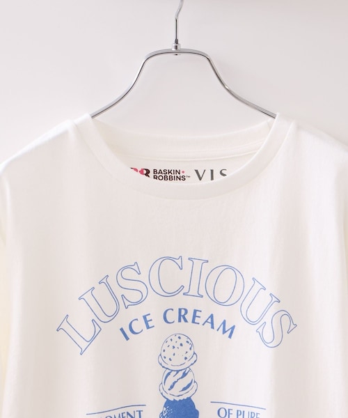 VIS(ビス)の「6/5(金)販売開始【サーティワン アイスクリーム×VIS】アソートプリントTシャツ(Tシャツ/カットソー・レディース・スミクロ/ホワイト系・F)」の20枚目の写真
