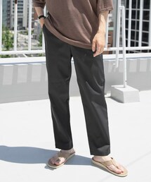 『セットアップ対応』マシンウォッシャブルピケテーパードパンツ