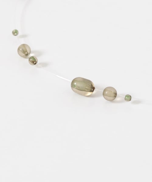 KBF（ケイビーエフ）の「シズクネックレス（ネックレス・レディース・CLEAR/KHAKI・One）」の15枚目の写真