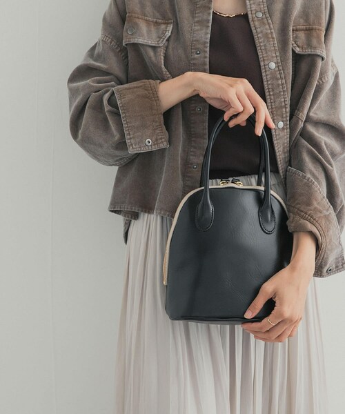 URBAN RESEARCH DOORS(アーバンリサーチドアーズ)の「TIDEWAY MOSS BOSTON S(ハンドバッグ・レディース・BLACK/WINE・Free)」の1枚目の写真