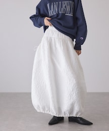 ジャガードギャザースカート