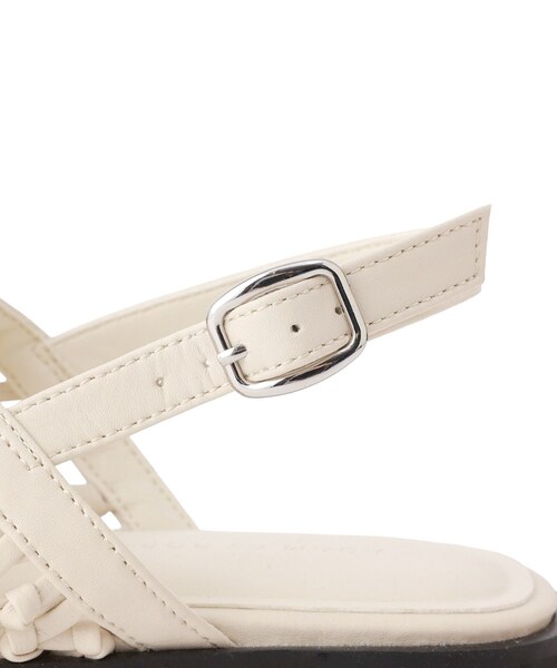 ADAM ET ROPE'(アダムエロペ)の「メッシュフラットサンダル(サンダル・レディース・ブラック/オフホワイト・36.0/37.0/38.0)」の20枚目の写真