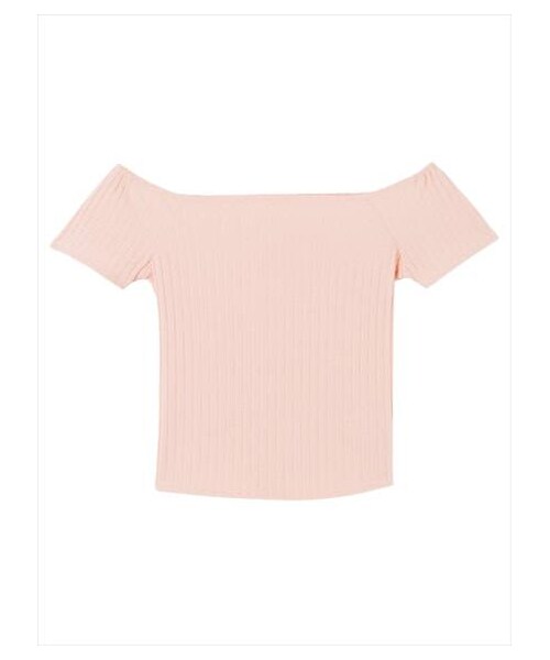 GYDA（ジェイダ）の「テレコオフショルトップス（その他トップス・レディース・オフホワイト/ピンク/ブラック・F）」の13枚目の写真