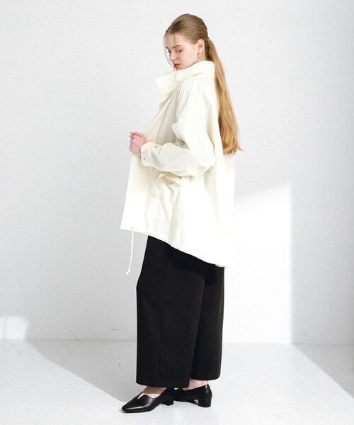 URBAN RESEARCH Sonny Label（アーバンリサーチサニーレーベル）の「ミリタリーナイロンブルゾン（ブルゾン・レディース・チャコール/アイボリー/カーキ・FREE）」の10枚目の写真