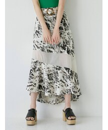 MURUA | ウェーブシアーマキシスカート(スカート)
