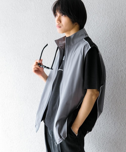 SENSE OF PLACE by URBAN RESEARCH(センスオブプレイスバイアーバンリサーチ)の「ブロックドデザインTシャツ(5分袖)(Tシャツ/カットソー・メンズ・BLK×WHT/GRN×ORG/BLU×YEL・M/L)」の14枚目の写真