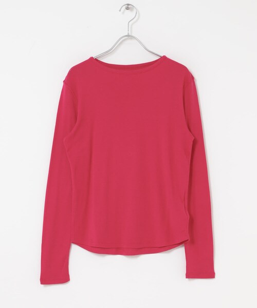 URBAN RESEARCH ROSSO（アーバンリサーチロッソ）の「コットンカシミヤクルーネックカットソー（Tシャツ/カットソー・レディース・OFF/PINK/NAVY・Free）」の20枚目の写真