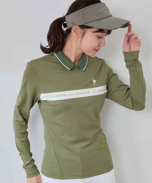 ROPE'(ロペ)の「ベアスムース 衿付きプルオーバー(Tシャツ/カットソー・レディース・ブラック/ホワイト/オリーブ・L/M/S)」の21枚目の写真