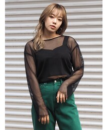 EVRIS | メッシュロンTEE(Tシャツ/カットソー)