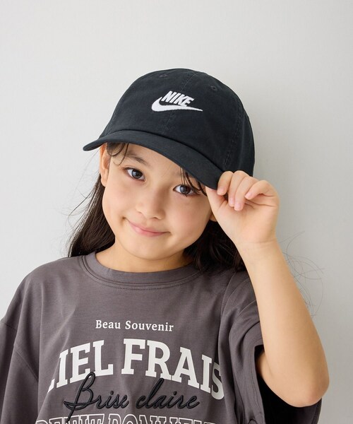 ROPE' PICNIC(ロペピクニック)の「【KIDS/キッズ】【NIKE/ナイキ】K NK CLUB CAP US CB FUT WSH(キャップ・キッズ・ブラック・F)」の2枚目の写真