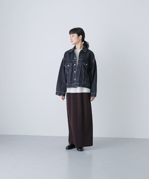 かぐれ（カグレ）の「HARi　WIDE SLEEVE DENIM JACKET（デニムジャケット・レディース・BLACK・2）」の7枚目の写真