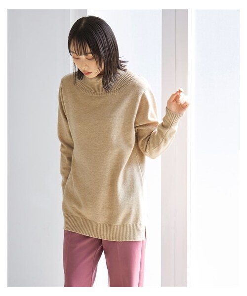 nissen（ニッセン）の「大きいサイズ静電気防止洗濯機で洗えるオフタートルニットプルオーバー（ニット/セーター・レディース・黒/杢チャコールグレー/杢ベージュ/カナリアイエロー・L/LL/3L/4L/5L/6L/8L/10L）」の20枚目の写真