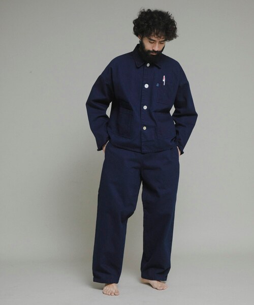 URBAN RESEARCH（アーバンリサーチ）の「『別注』LOWERCASE×URBS　FACEカバーオール（デニムジャケット・メンズ・INDIGO・M/L/XL）」の6枚目の写真