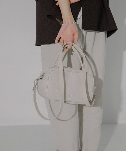 RODE SKO（ロデスコ）の「hun RODESKO　Marbling boston（ボストンバッグ・レディース・SALLOW/CCL BROWN・one）」の6枚目の写真