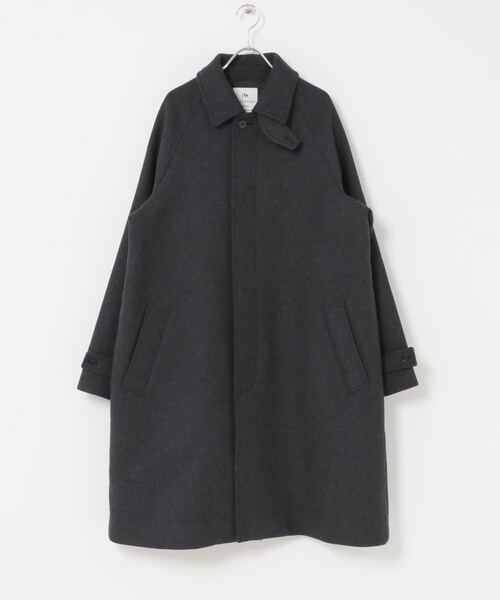 URBAN RESEARCH DOORS（アーバンリサーチドアーズ）の「ウールメルトンステンカラーコート（ステンカラーコート・メンズ・CHECK/CHARCOAL/BLACK・M/L）」の22枚目の写真