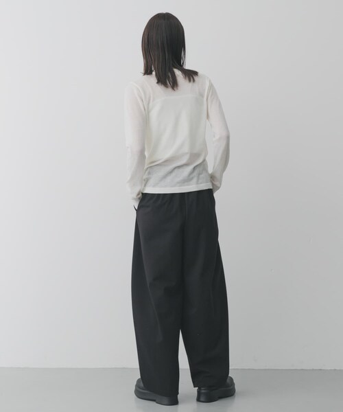 SENSE OF PLACE by URBAN RESEARCH（センスオブプレイスバイアーバンリサーチ）の「ワンポイントシシュウスウェットパンツ（スウェットパンツ・レディース・GRAY/BLACK・S/M）」の8枚目の写真