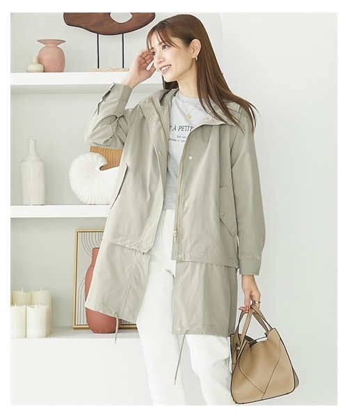 BEAUTY＆YOUTH　マウンテンパーカー、モッズコート nissen（ニッセン）の「着丈2WAYマウンテンパーカー【撥水