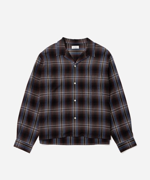 Saturdays NYC（サタデーズ ニューヨークシティ ）の「Marco Vintage Check LS Open Collar Shirt（シャツ/ブラウス・レディース・キナリ/ブルー・L/M/S/XL）」の5枚目の写真