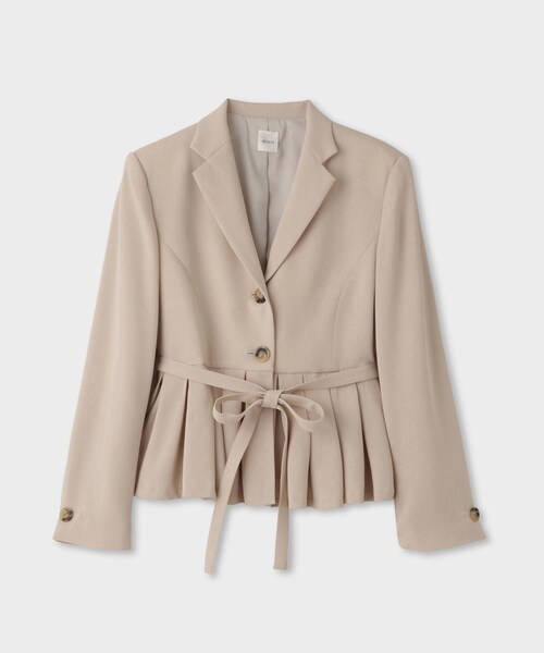 ROPE'（ロペ）の「【一部店舗限定】【REALM（レルム）】PEPLUM JACKET｜ジャケット　26SS（テーラードジャケット・レディース・ネイビー/ベージュ・36/38）」の8枚目の写真