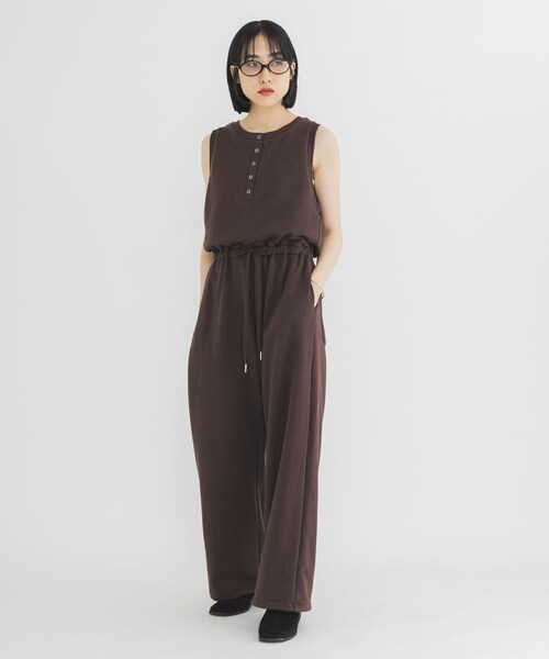 KBF（ケイビーエフ）の「スウェットオールインワン（つなぎ/オールインワン・レディース・TOP GRAY/BROWN・One）」の19枚目の写真
