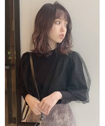 dazzlin | チュールベールスリーブカシュクールニット(ニット/セーター)