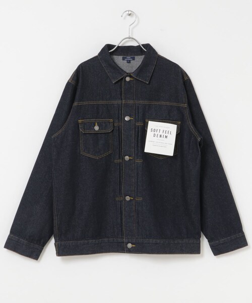 ITEMS URBANRESEARCH（アイテムズ アーバンリサーチ）の「SOFT FEEL DENIM 2NDジャケット（デニムジャケット・メンズ・BLACK/GRAY/INDIGO BLU・M/L）」の3枚目の写真