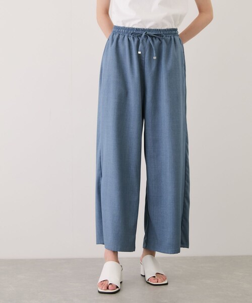 Jayro（ジャイロ）の「リネンライクワイドパンツ（その他パンツ・レディース・ブラック/ネイビー系・F）」の2枚目の写真