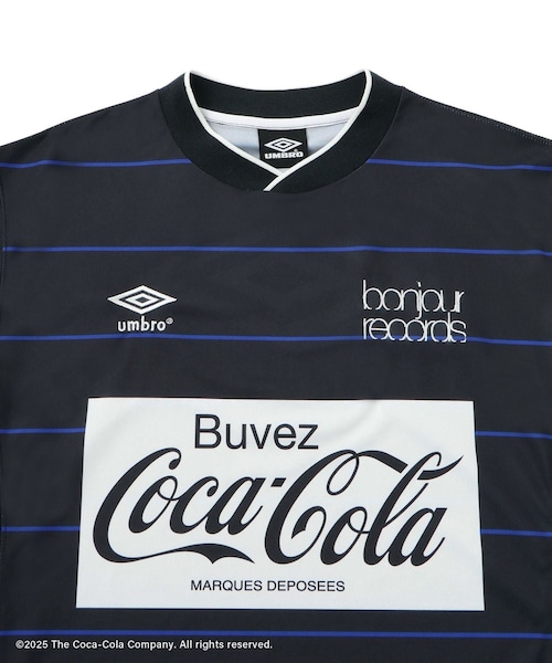bonjour records（ボンジュールレコーズ）の「【Coca-Cola】UMBRO×bonjour records GAME SHIRTS（ジャージ・レディース・ブラック系/ホワイト系・L/M）」の21枚目の写真